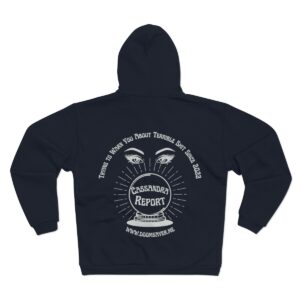 Cassandra Report Unisex Hooded Zip Sweatshirt